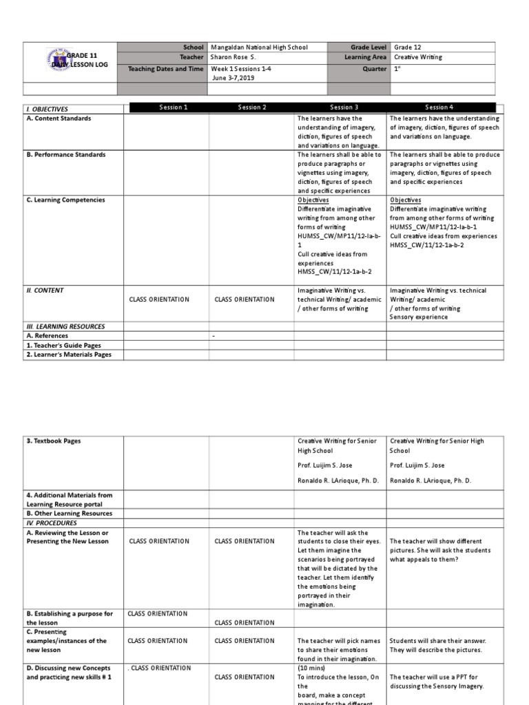 DLL Week 1 CW | PDF