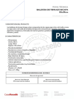 Ficha Técnica Baldosa Terrazo Bicapa 30x30cm PDF