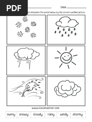 weather preschool worksheets pdf