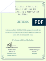 Paola Foroni Certificado Psicologia Política