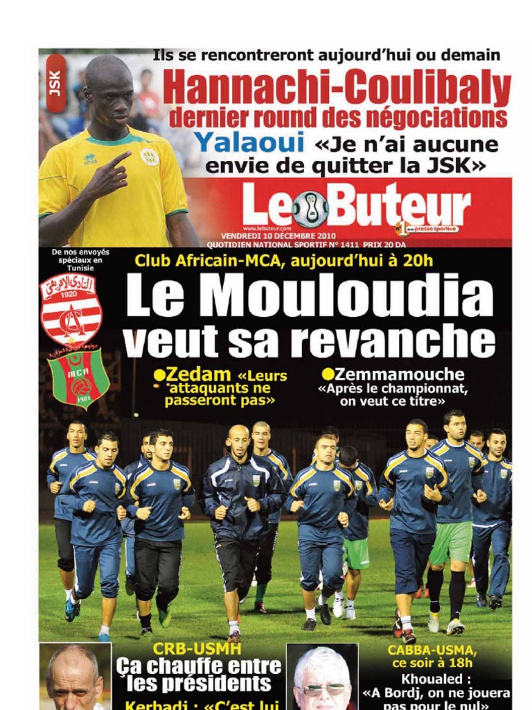 Le Buteur Pdf Du 10/12/2010 | Pdf | Club Sportif | Championnat National De  Football