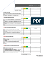 5S audit sheet optimization