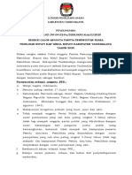 Pengumuman Seleksi Calon Anggota PPS Pemilihan Bupati Dan Wakil Bupati Tasikmalaya Tahun 2020