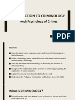 Intro To Crim With Psychology of Crimes