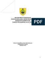 Instrumen Verifikasi Unbk 2019 2020 PDF