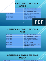 Calendario Civico Escolar