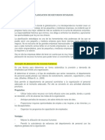 2.1 Concepto de Planeación de Recursos Humanos