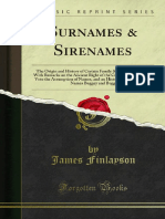 Surnames Sirenames (Forgotten Books)