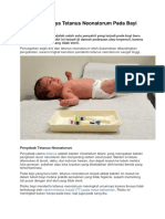 Waspada Bahaya Tetanus Neonatorum Pada Bayi Baru Lahir