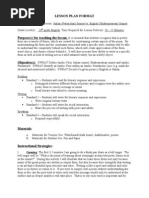 Download Sonnet Lesson Plan by fred_merritt8437 SN45004153 doc pdf