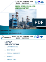 Presentasi Metode Kerja Hydrotest HDD Bengawan Solo