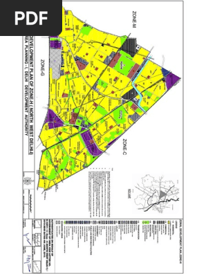 North Delhi Map Pdf Zone H North West Delhi - I (Map) | Pdf