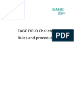EAGE FIELD Challenge - Rules and Procedures 2017