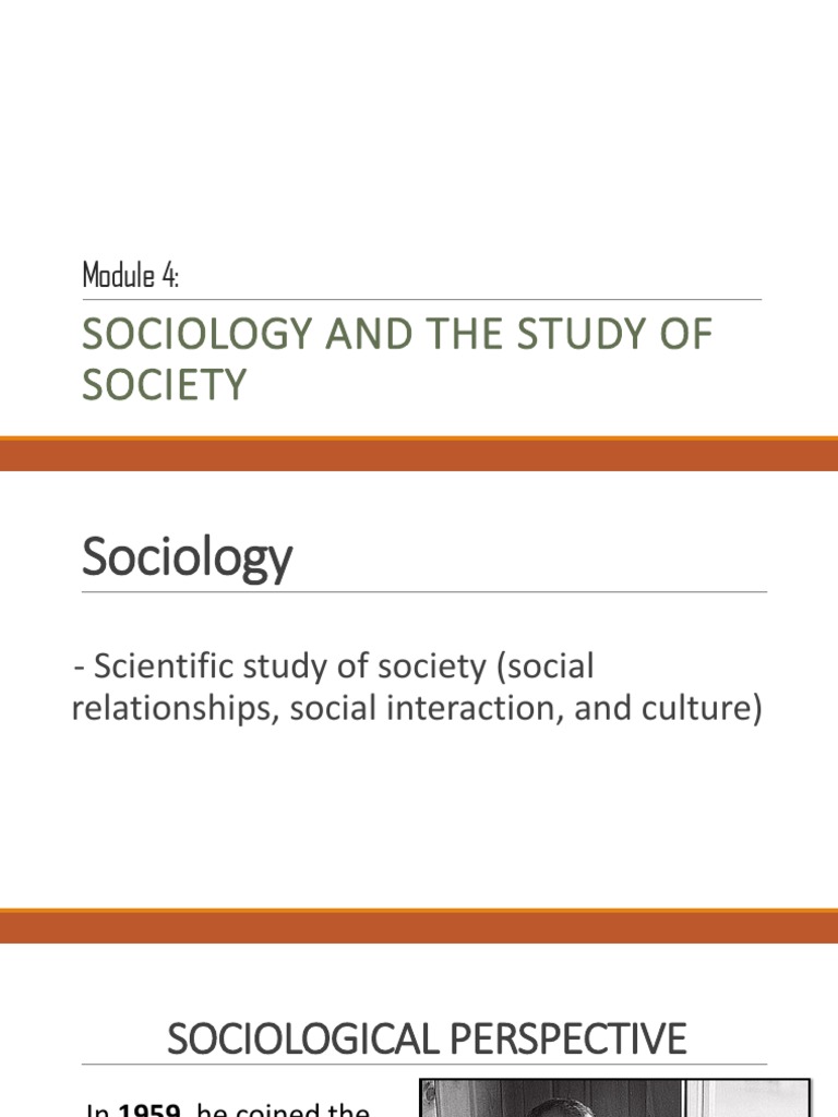 Understanding Society through Sociology | PDF