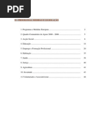 Programas e Medidas Europeias
