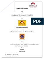 Project Report On Birla Sunlife Mutual Fund PDF
