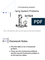 Civil Engineering Hydraulics: Piping System Problems