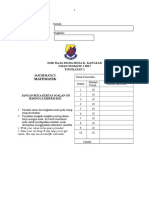 Matematik Tingkatan 1 Ujian Sumatif 1 2017