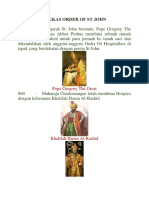 Sejarah Ringkas Order of ST John