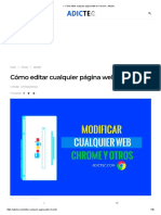 Cómo editar cualquier página web en Chrome