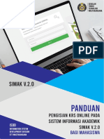 Panduan Simak Baru V2 Untuk Pengisian KRS Online PDF