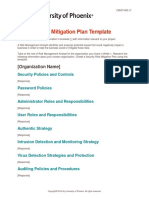 cmgt400 v7 wk4 Security Risk Mitigation Plan Template