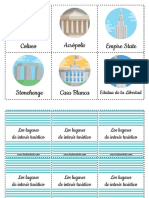 Tarjetas Vocabulario Lugares de Interes Turistico