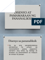 Disenyo NG Pananaliksik