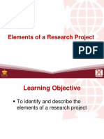 5 Elements of A Research Project