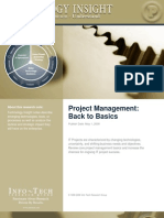 Project Management: Back To Basics: About This Research Note