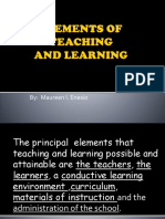 ELEMENTS OF TEACHING