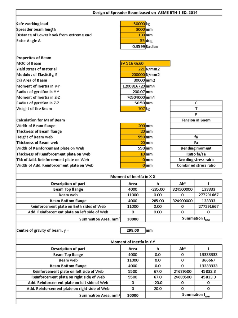 Spreader Beam (Planning) PDF