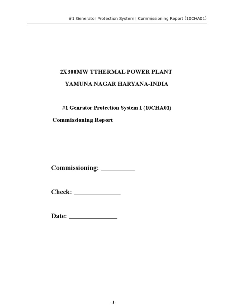 GT Protection Type Test | PDF | Power Supply | Direct Current