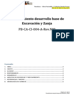 4 - Procedimiento Preparación Base de Zanja. Rev 2