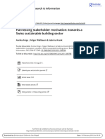 Harnessing Stakeholder Motivation Towards A Swiss Sustainable Building Sector PDF