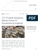 7+ Produk Kerajinan Bahan Keras Di Nusantara (Lengkap) PDF