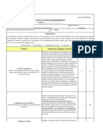 Formato Evaluación de Desempeño I Semestre 2010