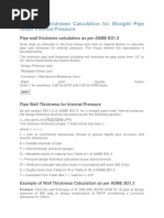 Steel Pipe Design Calculation For Seamless