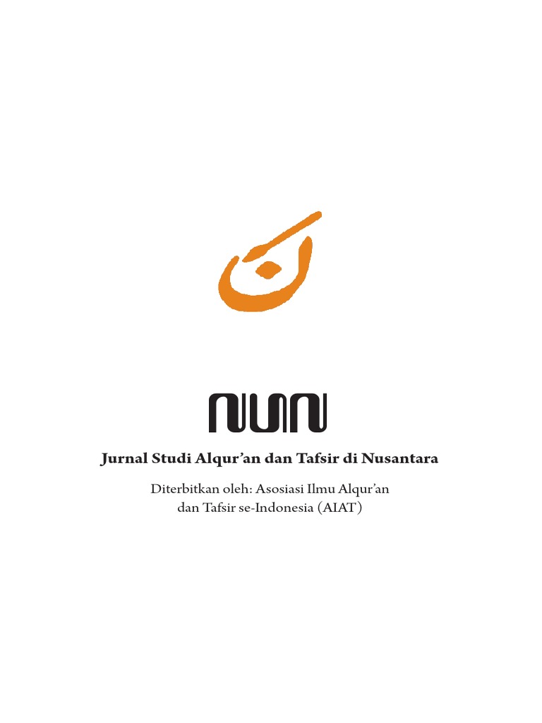 Nun Jurnal Studi Alquran Dan Tafsir Di N Pdf Pdf
