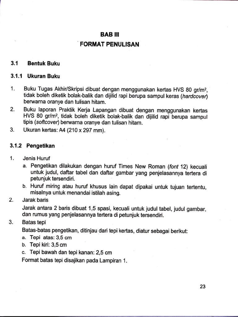 Format Penulisan Skripsi - Compressed PDF | PDF