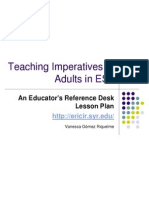 Teaching Imperatives to Adults