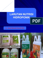 Larutan Nutrisi Hidroponik (Pertemuan 5)