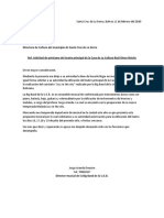 Carta Solicitud de Salon | PDF