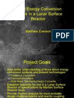 Direct Energy Conversion For Use in A Lunar Surface Reactor: Matthew Everson