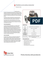 industrial turbo meters product data sheet spanish trb-ds-02390-es