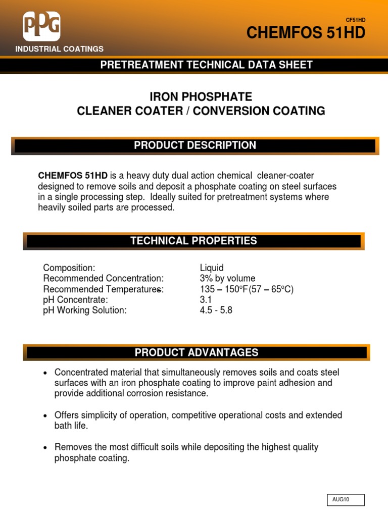 Chemfos 51HD PDF | PDF