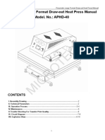 Pneumatic Large Format Draw-out Heat Press Manual