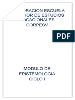 Modulo de Epistemologia