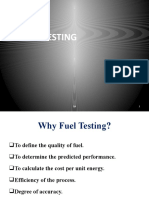 Fuel Testing Methods and Parameters