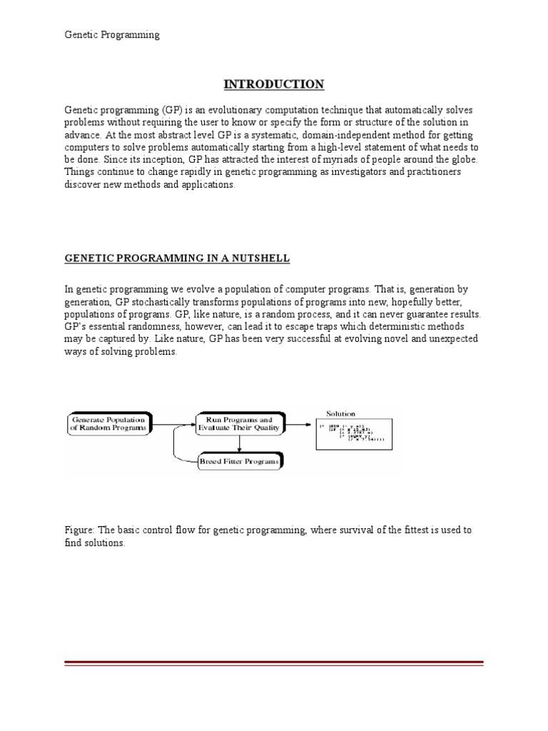 Genetic Programming in A Nutshell | PDF | Applied Mathematics ...